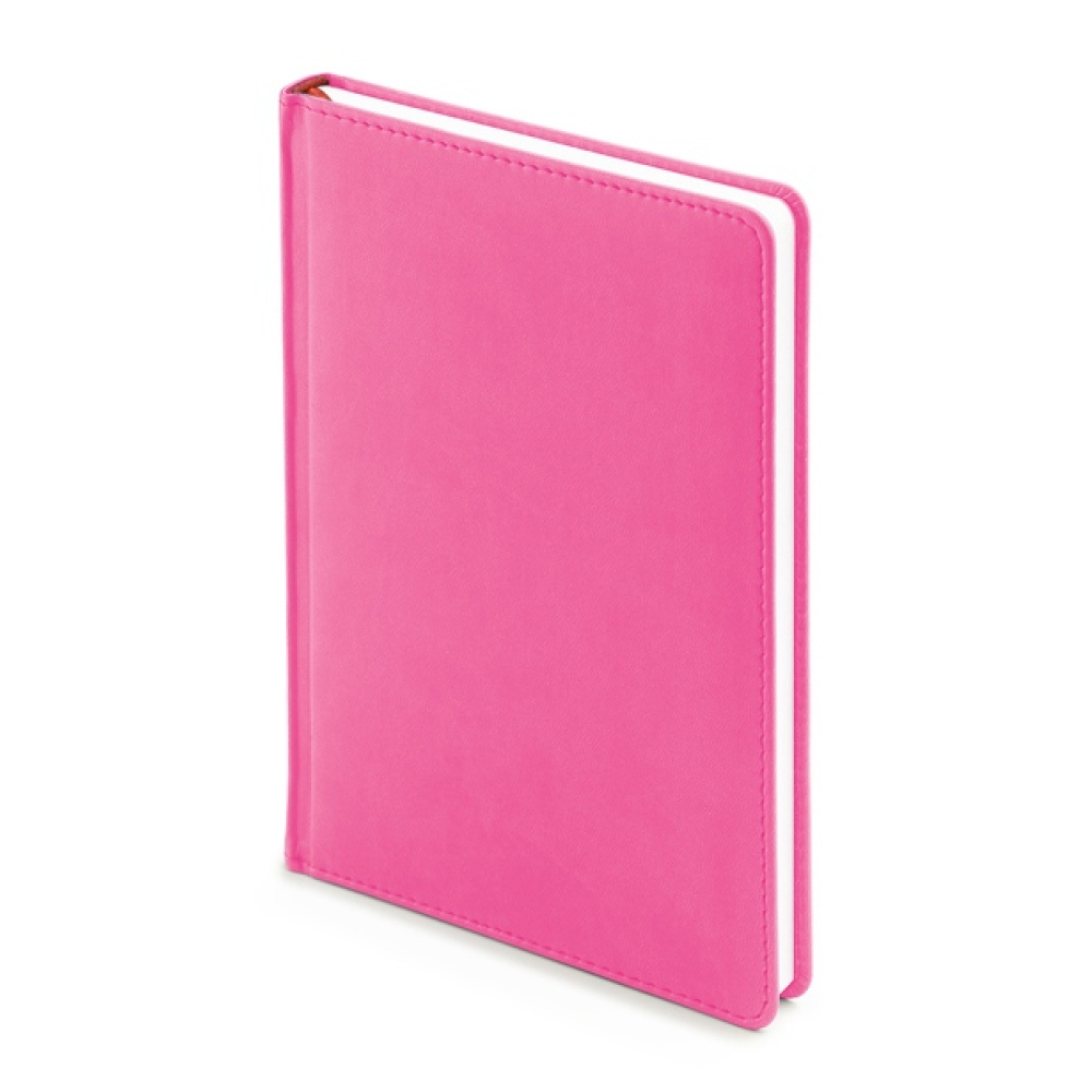 Ежедневник недатированный "Velvet", А5, 272 страницы, розовый флуор 