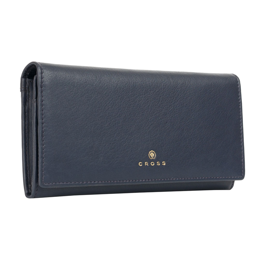 Кошелек "Monaco Navy", кожа, темно-синий