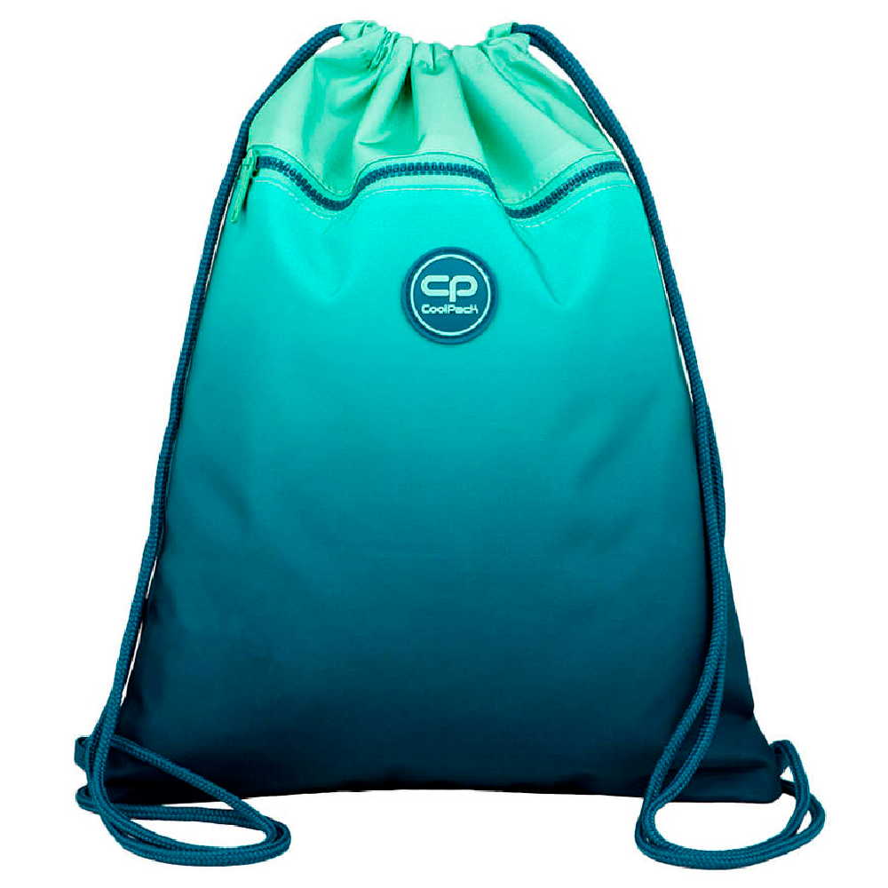 Мешок для обуви Coolpack "Vert Gradient Blue lagoon", 42.5x32.5 см, полиэстер, зеленый, синий