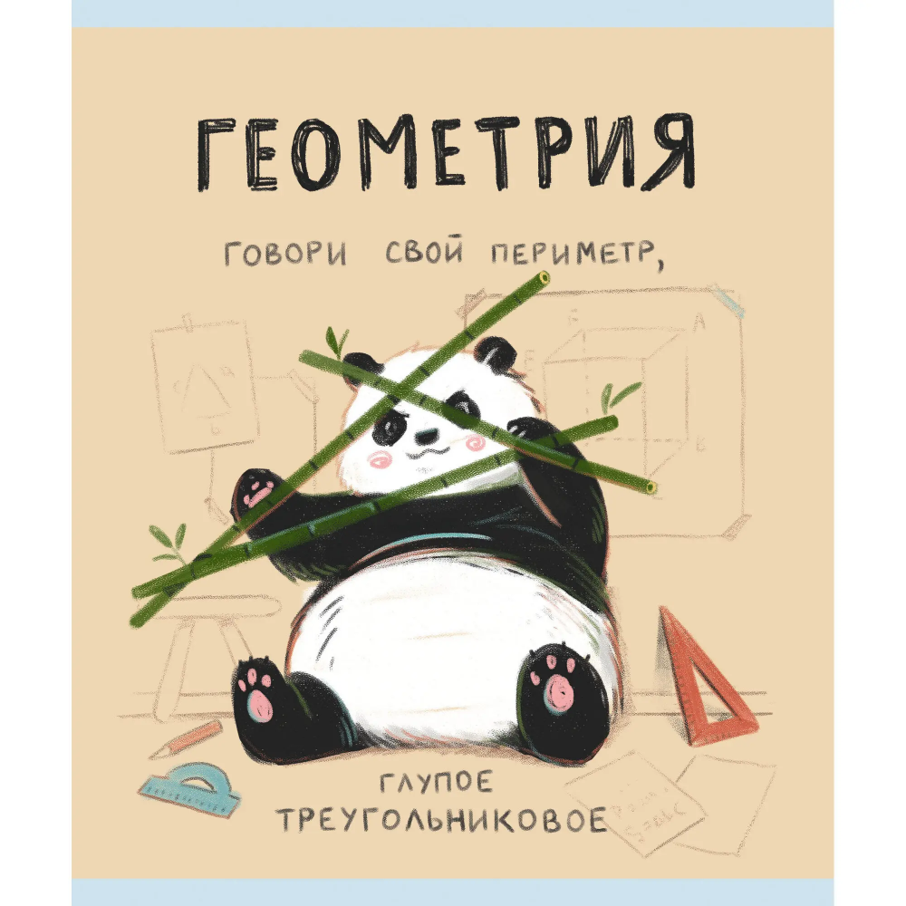 Тетрадь "Панда. Геометрия", А5, 48 листов, клетка 