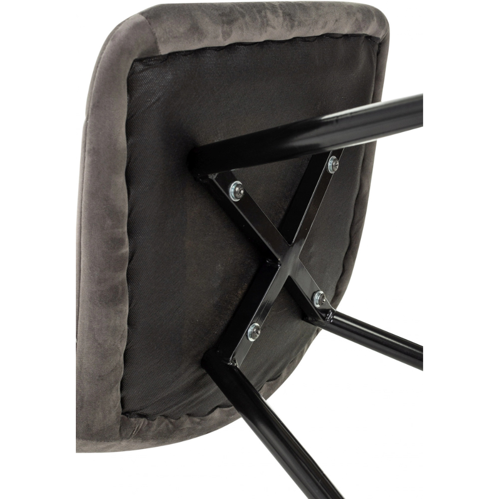 Стул Бюрократ "CH-K1_2", ткань, тёмно-серый, металл, комплект 2 штуки - 11