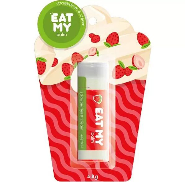Бальзам для губ "Eat My", 4.8 г, аромат земляника со сливками 