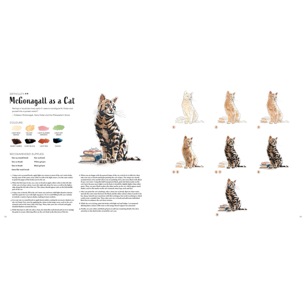 Раскраска "Colouring Book. Harry Potter Watercolour Wizardry", (английский язык), Tugce Audoire - 3