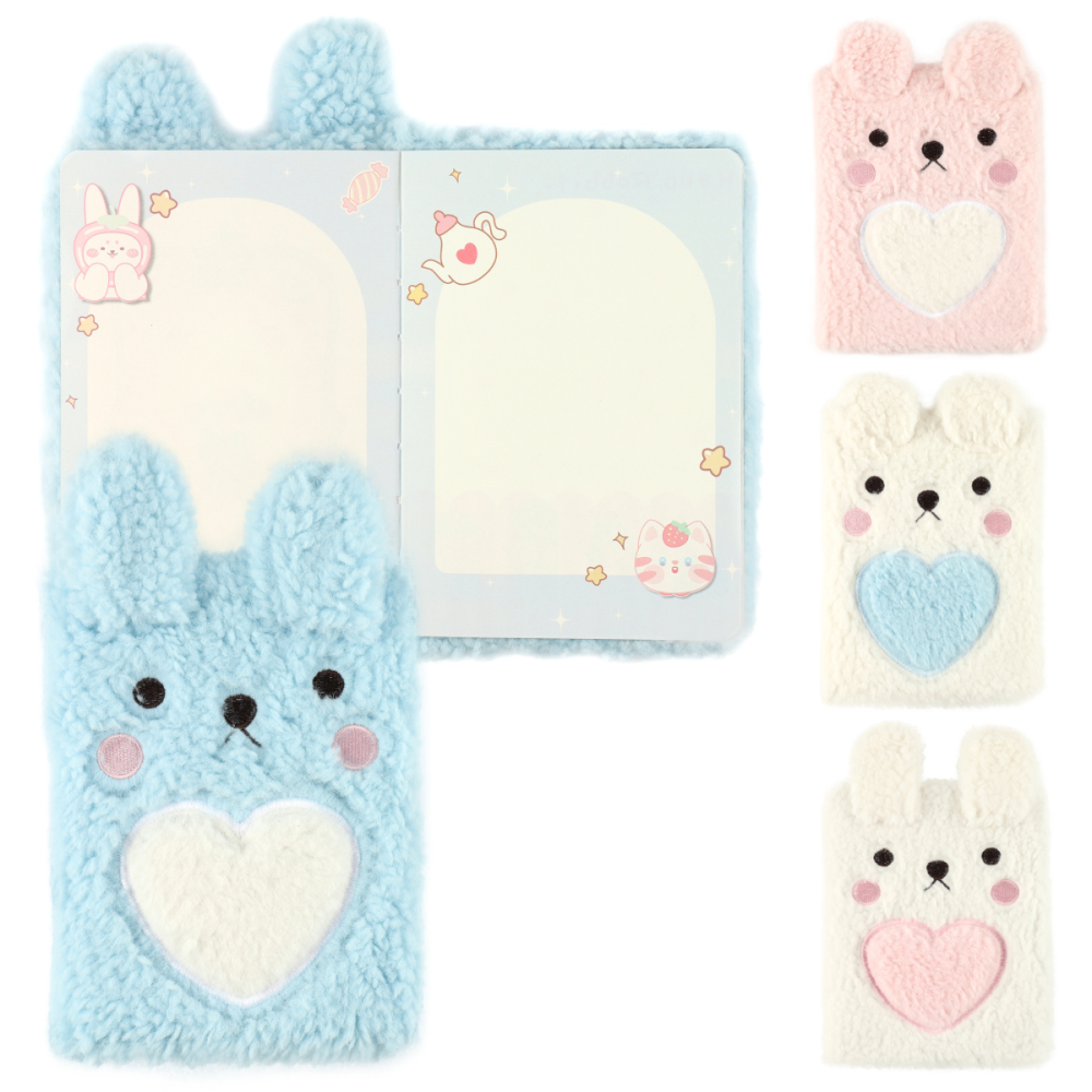 Книга записная "Зайка", А5, 96 листов, ассорти