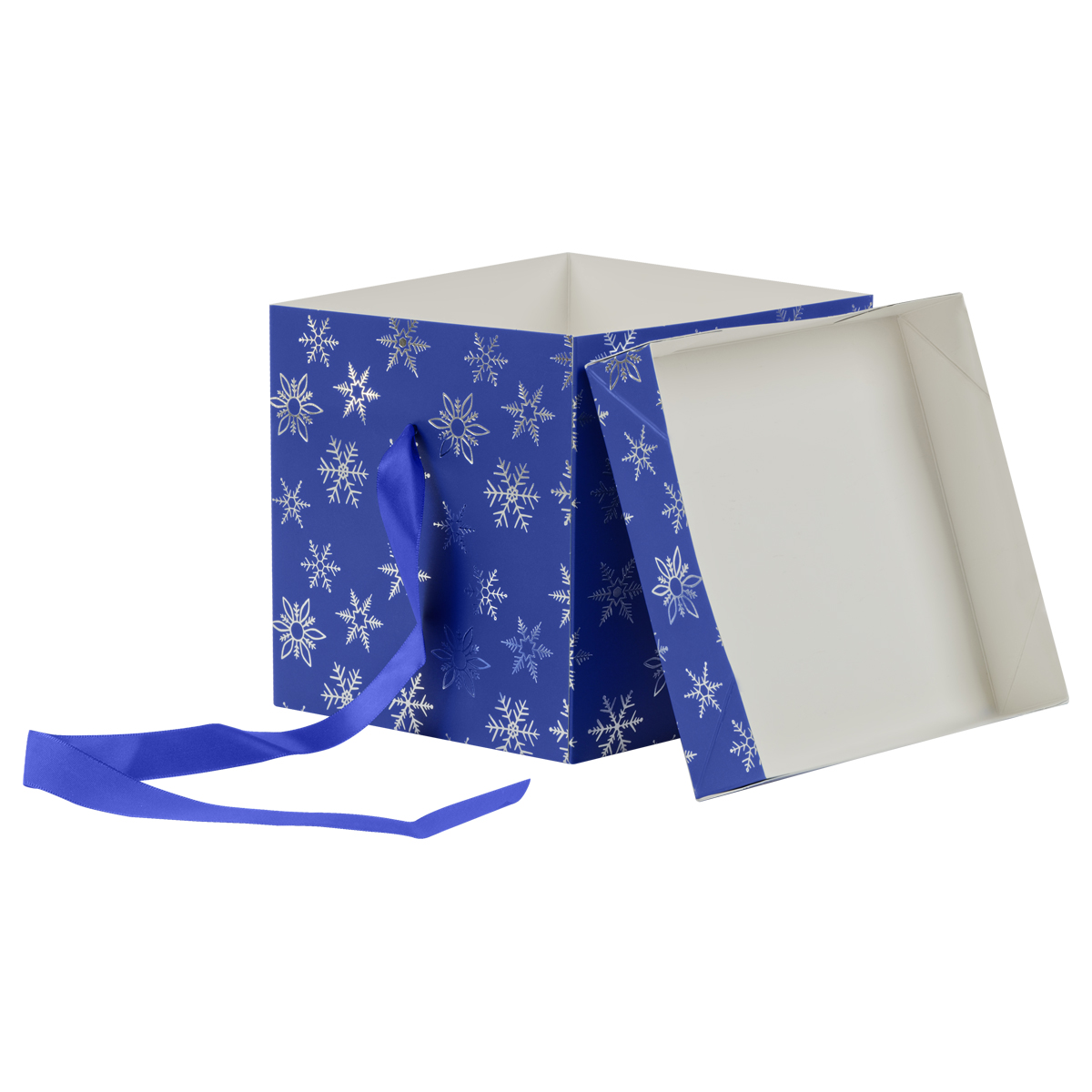 Коробка подарочная "Snowflakes" 15*15*15 см