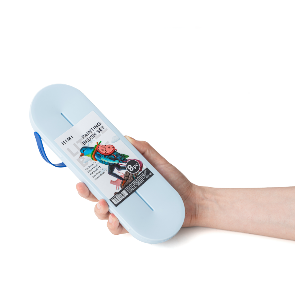 Набор кистей для рисования "Himi Little Bird", синтетика, 8 шт - 4