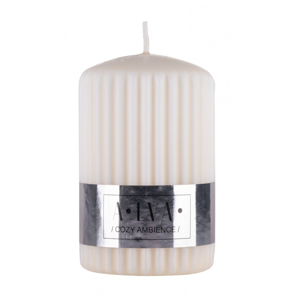 Свеча декоративная "Цилиндр Donau Home Alva", 60х60х90 мм, кремовый