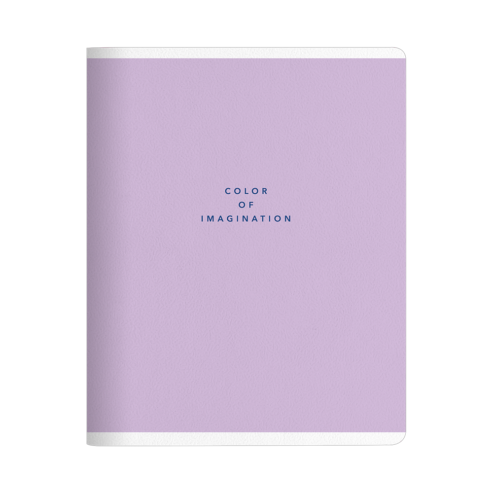 Тетрадь "Block", A5, 48 листов, клетка, скоба сбоку, сиреневый