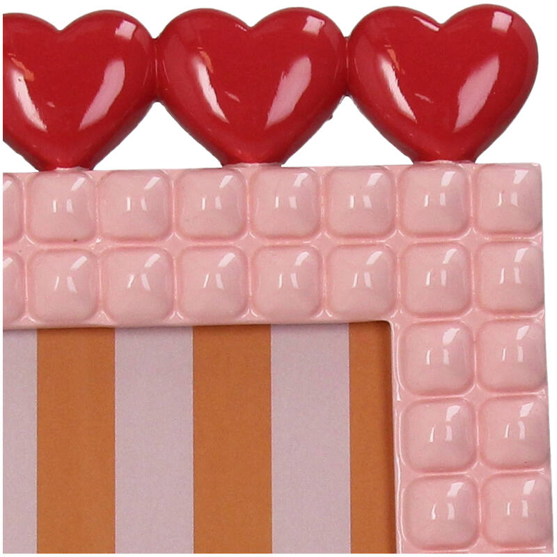 Фоторамка "Сердце", 13x18 см, розовый - 3