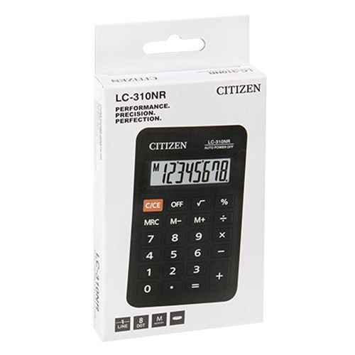 Калькулятор карманный Citizen "LC-310NR", 8-разрядный, черный