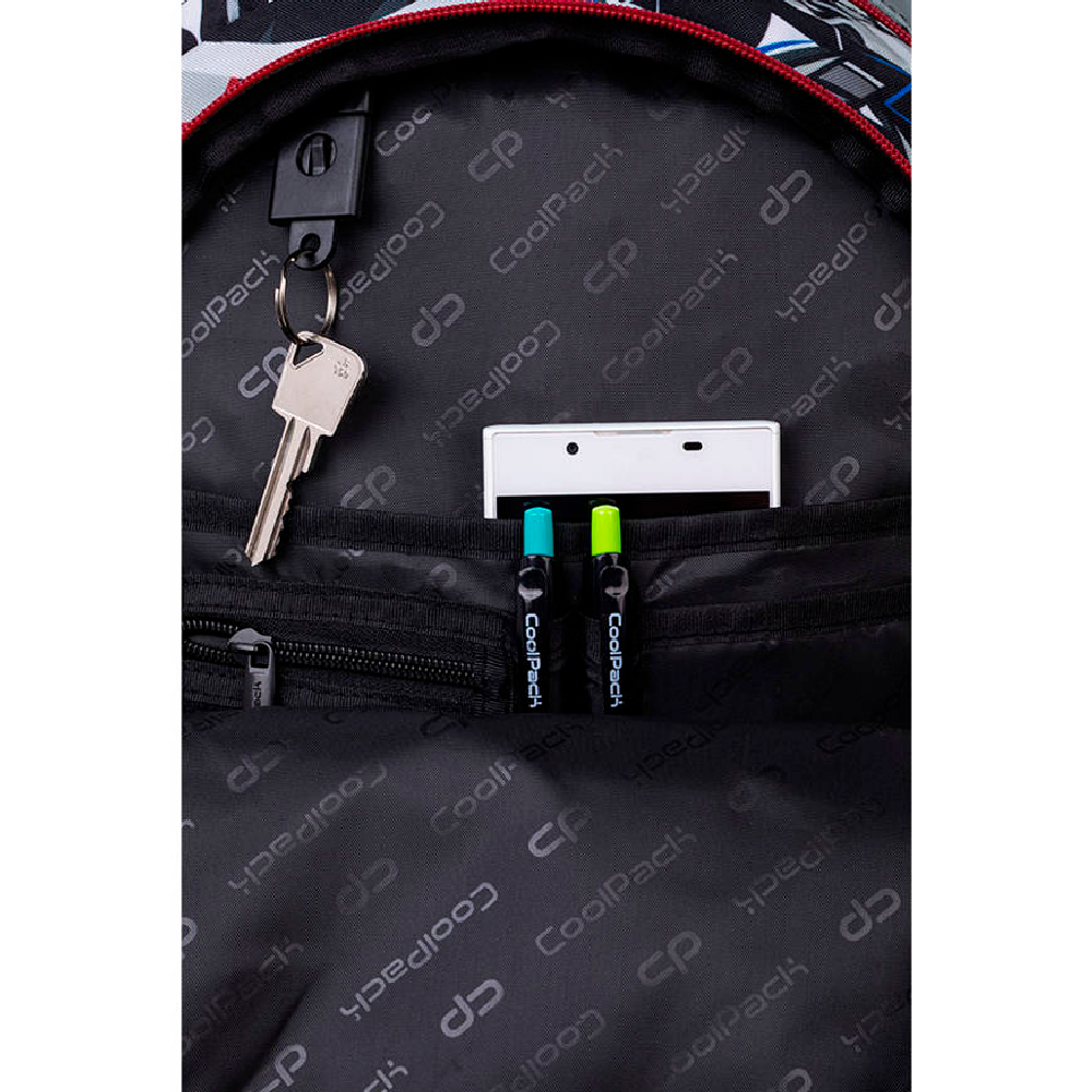 Рюкзак школьный Coolpack "Street art", черный, белый - 4