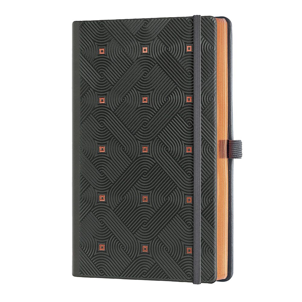 Блокнот Castelli Milano "Maya Copper", А5, 96 листов, линейка, черный, медный - 2