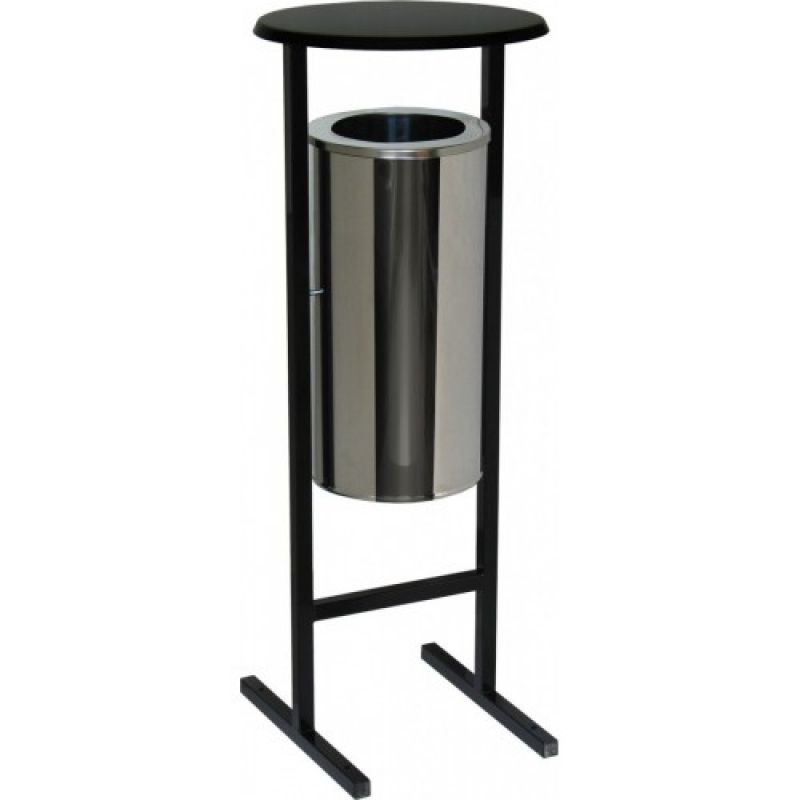 Урна уличная для сбора мусора "СЛ-250Н", хром