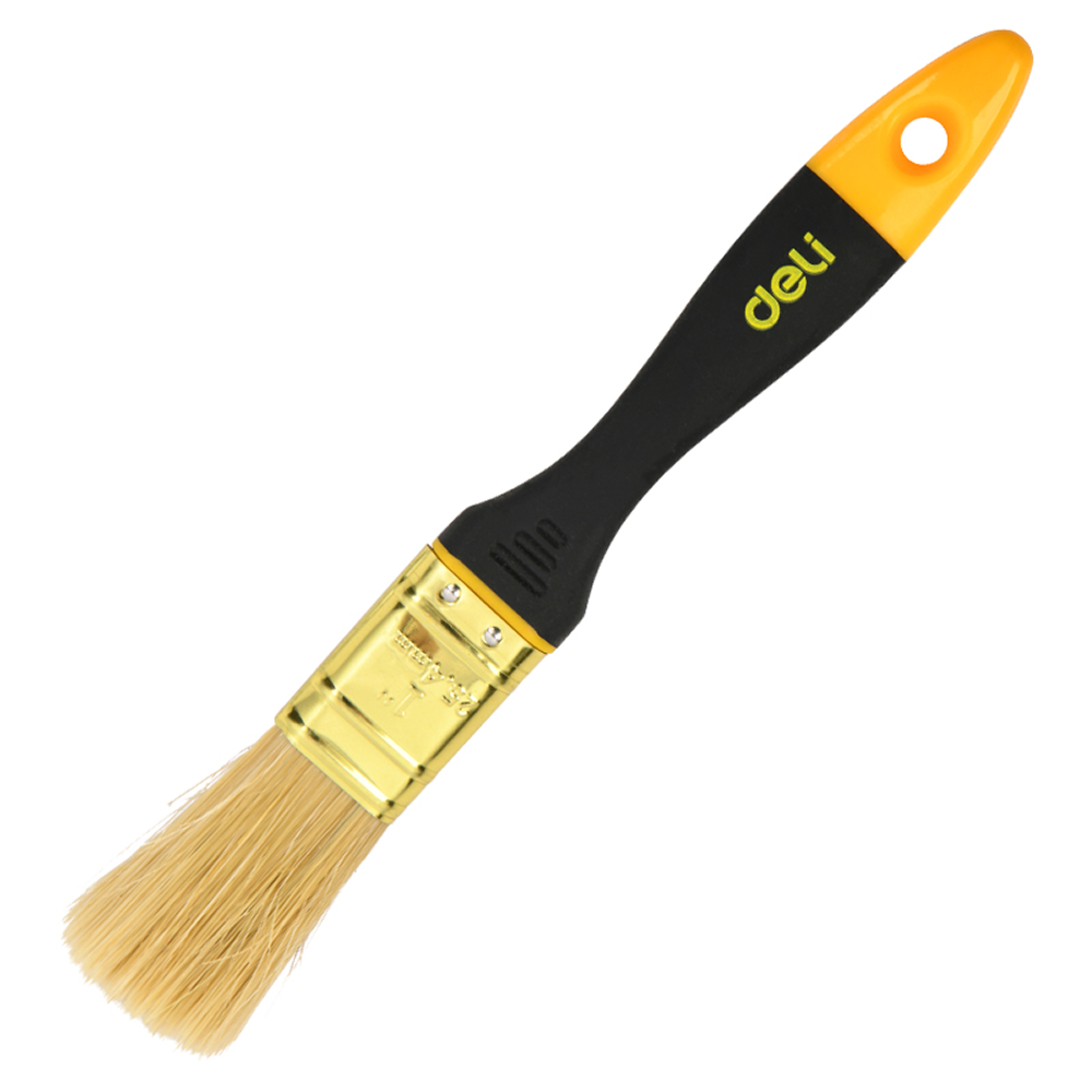 Кисть малярная Deli YS EDL509141, плоская, 1"-25 мм, смешанная щетина