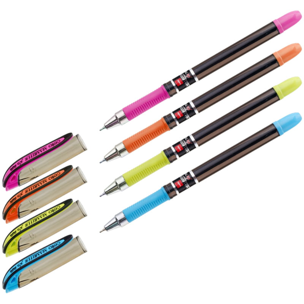 Ручка шариковая "Maxriter XS", 0.7 мм, черный, ассорти, стерж. синий