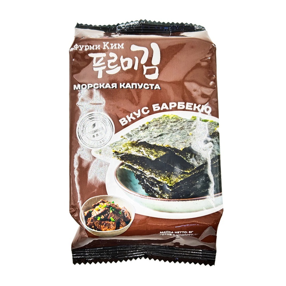 Капуста морская "Furmi Kim", со вкусом барбекю, 5 гр.