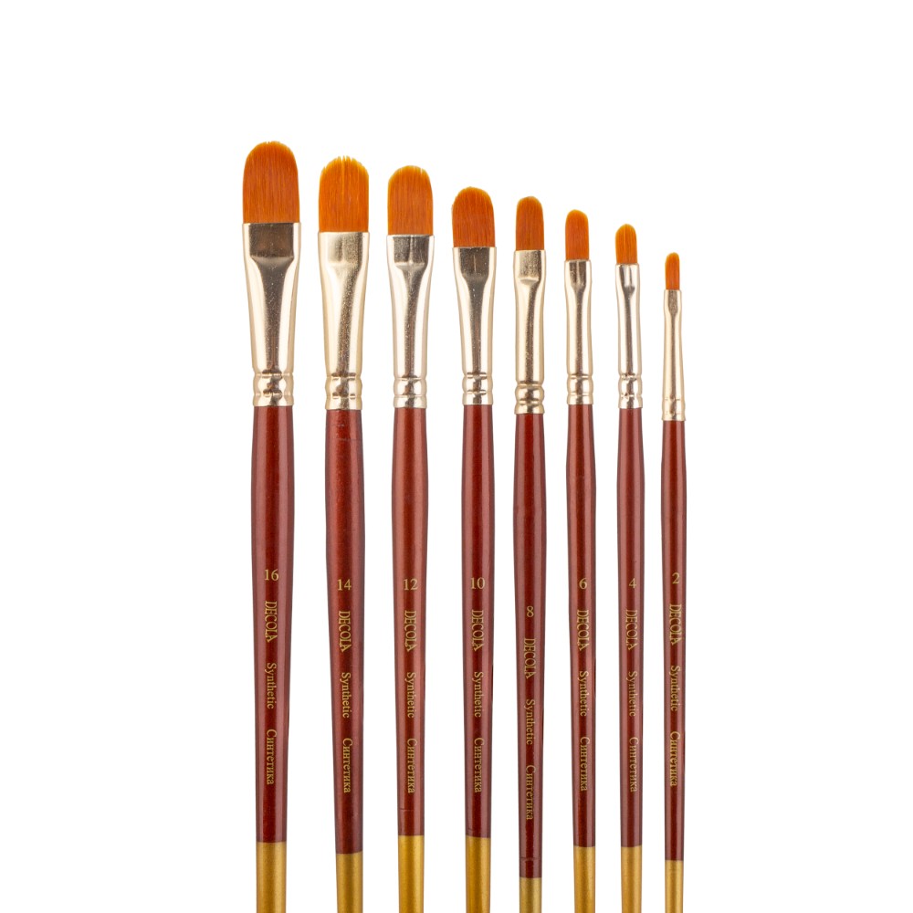 Кисть "Decola", синтетика, овальная, №12 - 6