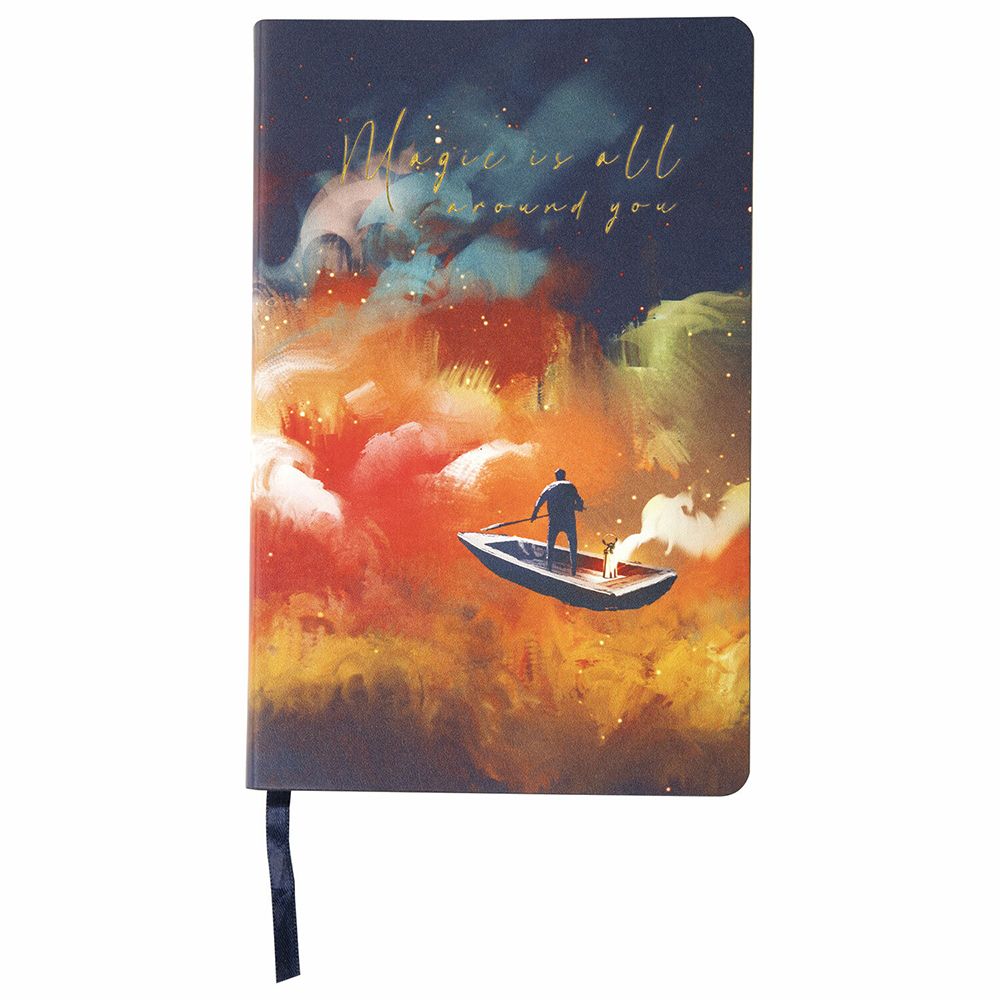 Ежедневник недатированный "Sky boat", А5, 136 страниц, синий - 3