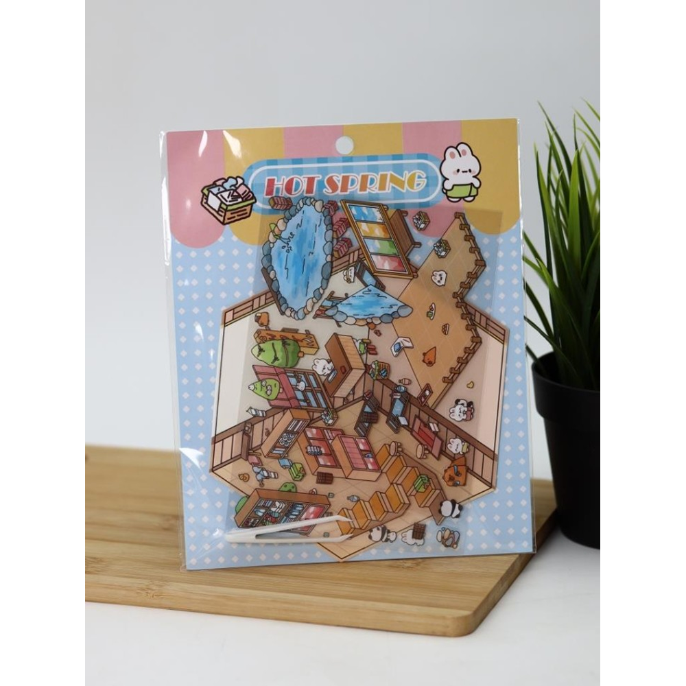 Набор наклеек "Румбокс. Аквапарк" с пинцетом, разноцветный - 7