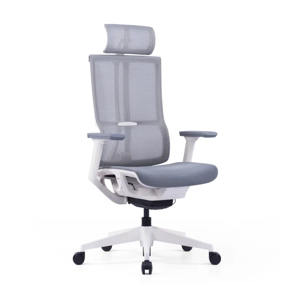 Кресло для руководителя SitZone E-303-001A-P1-WH сетка, серый, -30%