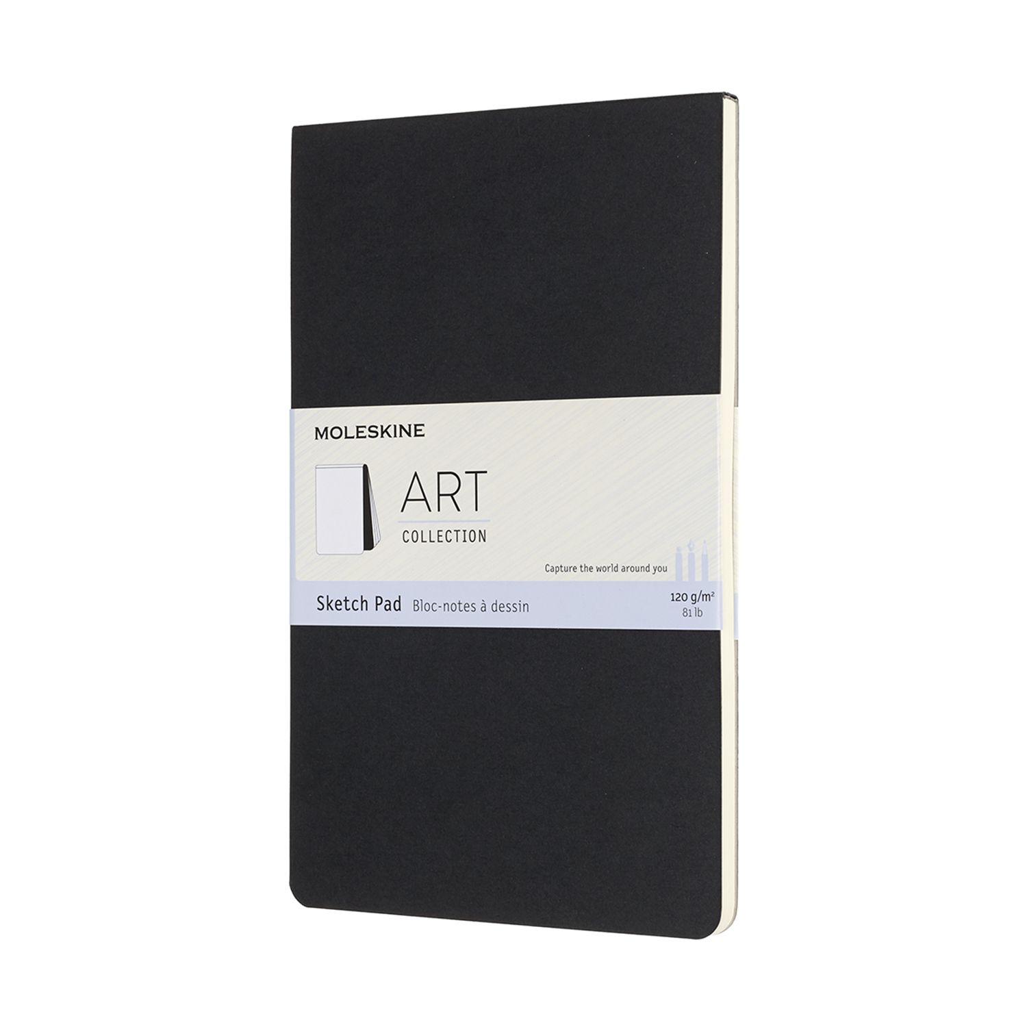 Блокнот для рисования "Art Soft Sketch Pad Large", А5, 130x210 мм, 44 л, черный