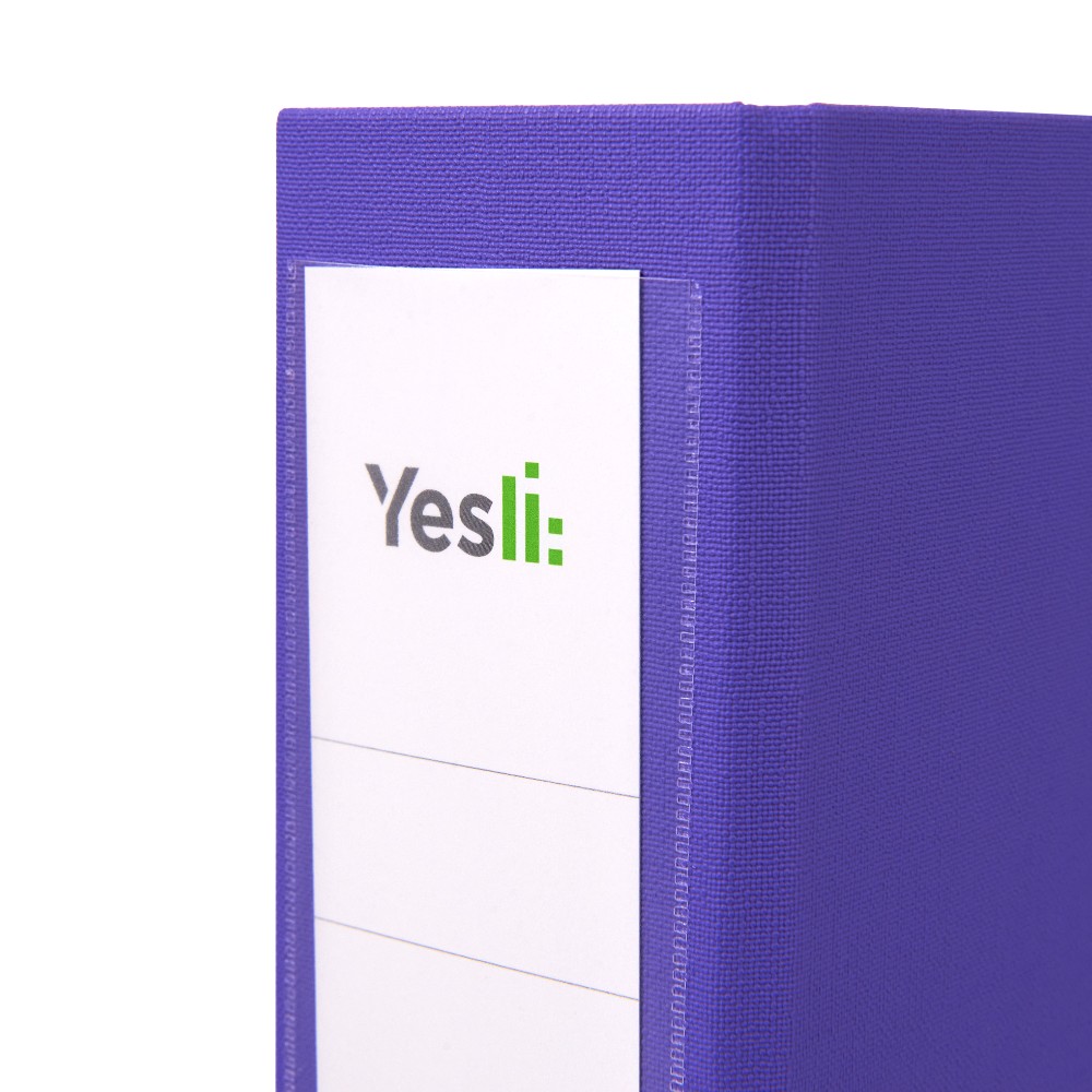 Папка-регистратор "Yesli:", А4, 75 мм, ПВХ, фиолетовый