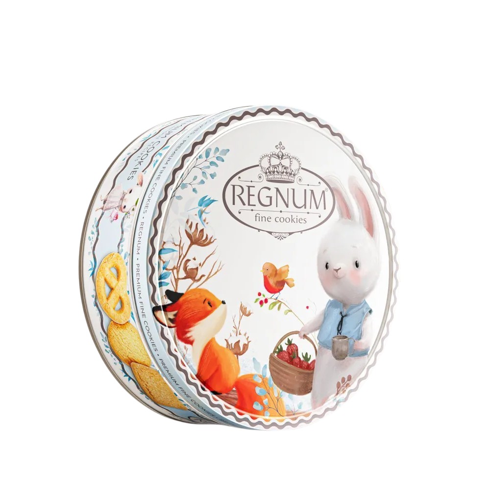 Печенье "Зайчик с корзинкой", с кокосовой стружкой, 400 гр.,