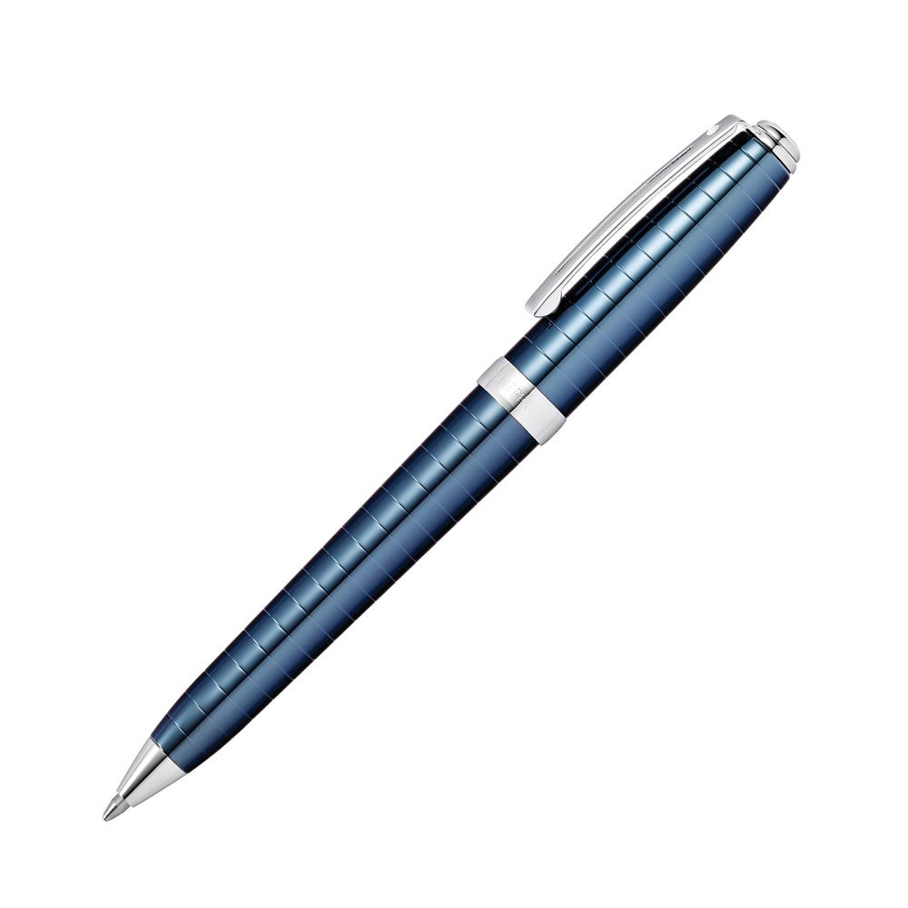 Ручка шариковая автоматическая "Sheaffer Prelude", 0.7 мм, темно-синий, серебристый, стерж. черный
