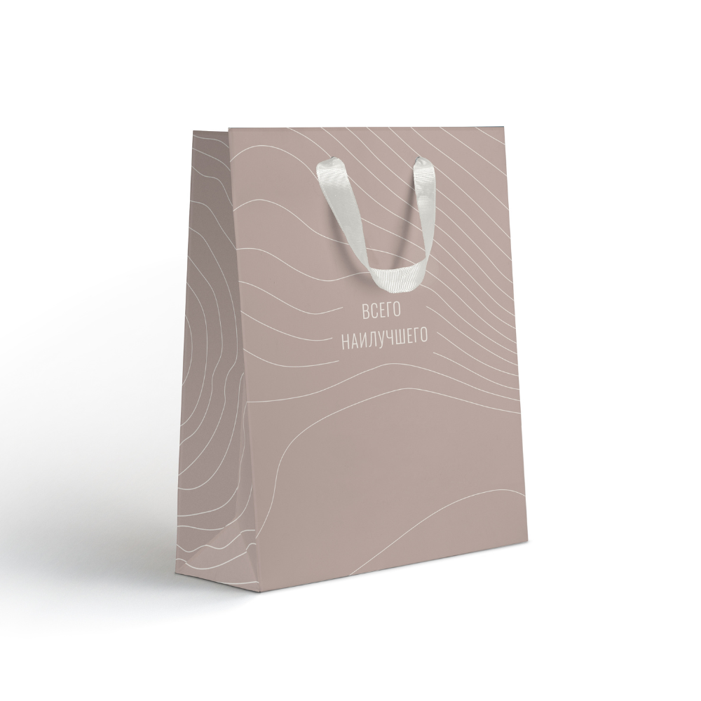 Пакет бумажный подарочный "Country MT", 18х22.7х10 см, ассорти