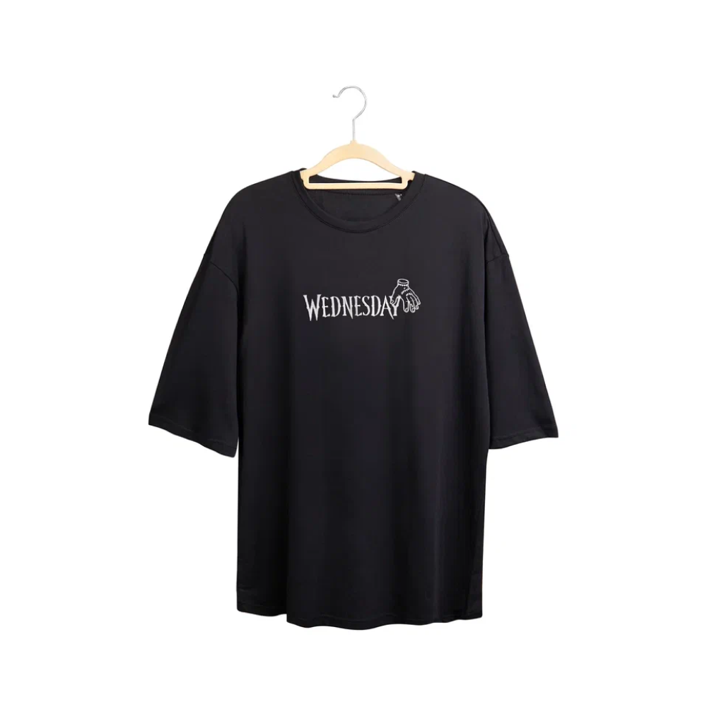 Набор сувенирный «Футболка оверсайз «Wednesday», унисекс, черный, M-L + Стикерпак «Wednesday», А6» - 4 Набор сувенирный «Футболка оверсайз «Wednesday», унисекс, черный, M-L + Стикерпак «Wednesday», А6» - 4