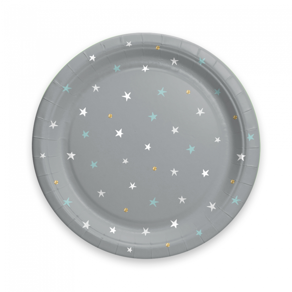 Тарелка бумажная "Г12", 18 см, 6 шт, ассорти - 4