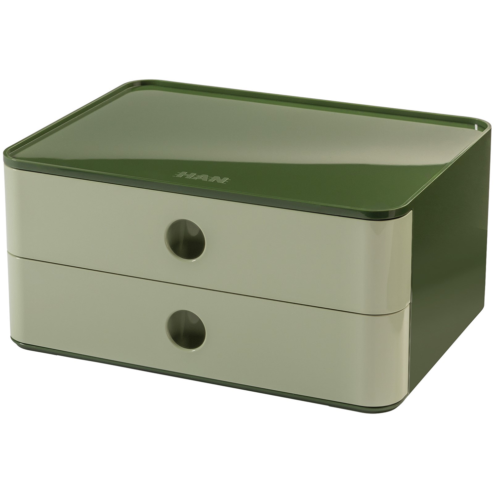 Блок из 2-х лотков закрытый "Allison", зеленый, темно-зеленый