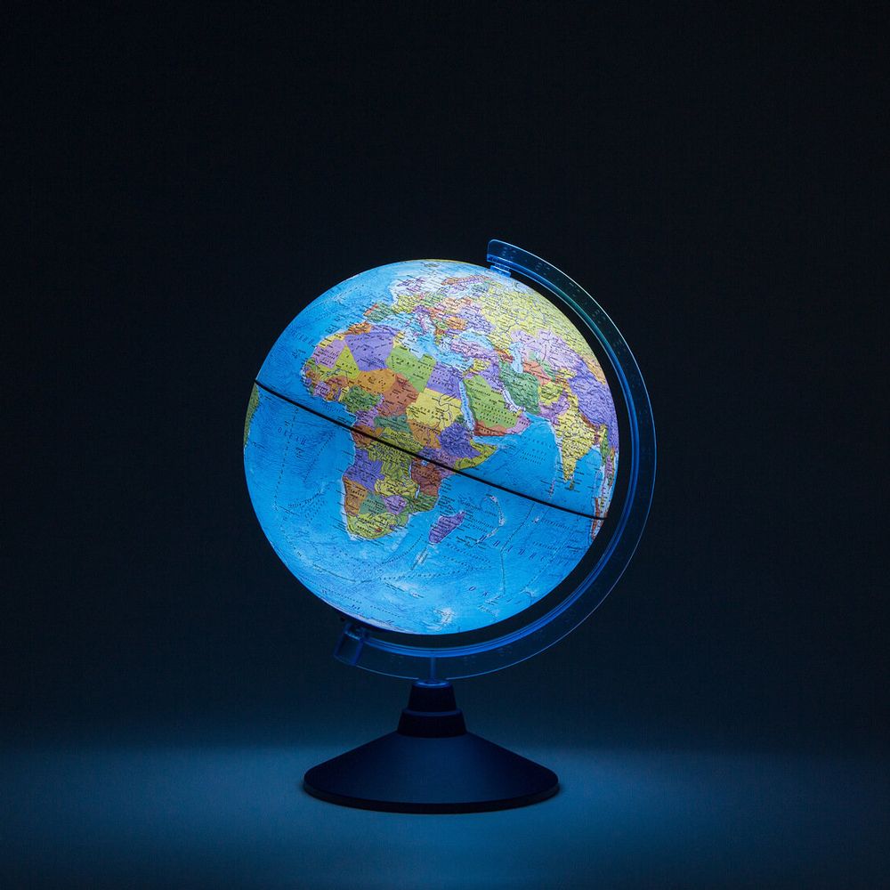 Глобус политический "День и Ночь" с подсветкой, 25 см