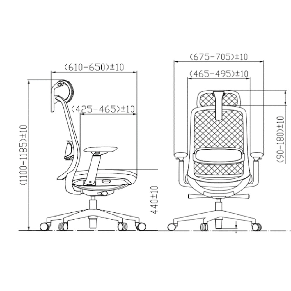 Кресло эргономичное SitZone CH-531A -BS ткань, пластик, белый - 6