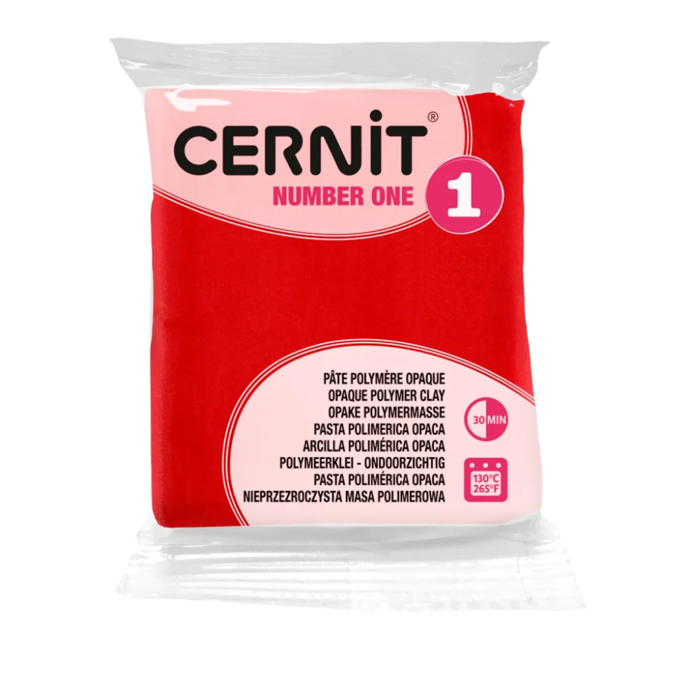 Полимерная глина "Cernit № 1 (Number One)", 56 г, 400 красный