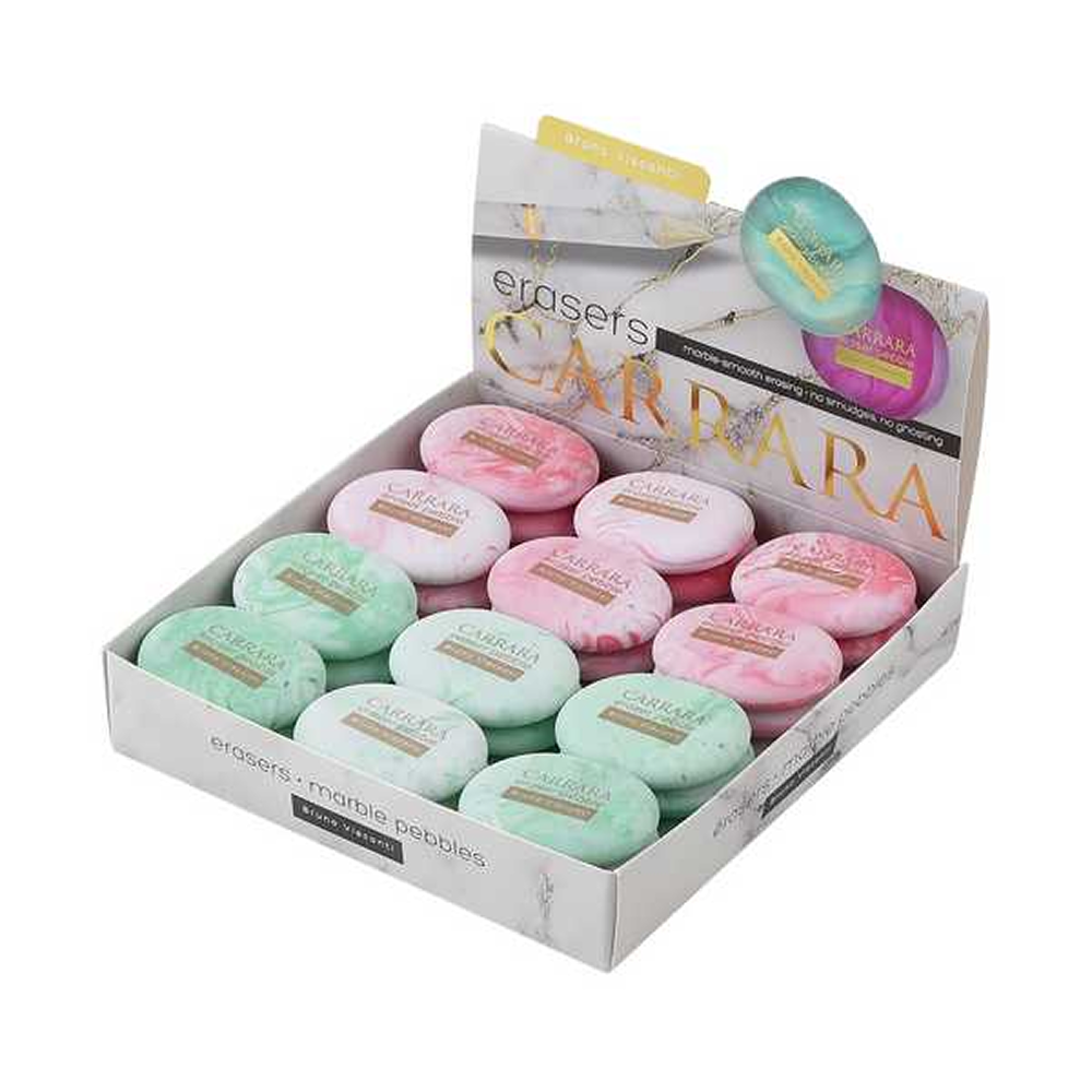 Ластик "Carrara Bright" ассорти, розовый, зеленый