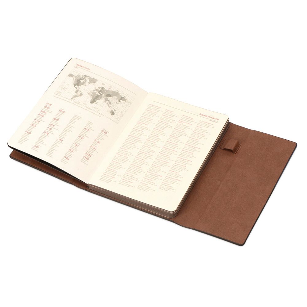 Ежедневник недатированный "Waltz", А5, 272 страницы, бордовый - 3