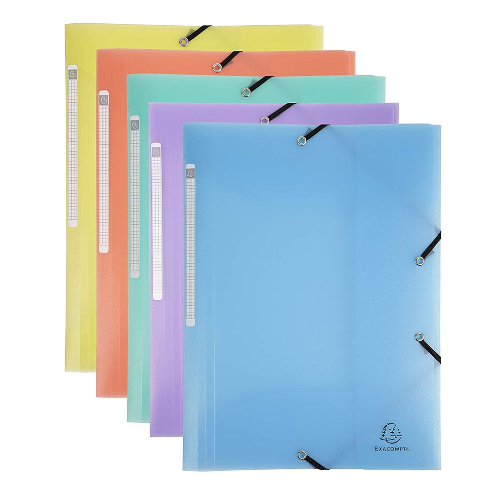 Папка на резинках "Chromaline Pastel", A4, 15 мм, полипропилен, ассорти