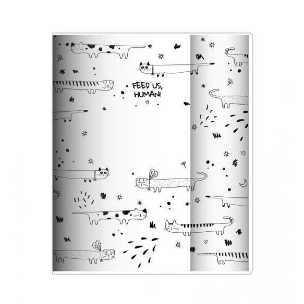 Обложка для тетрадей "Feed us", А5, 35ч21 см, разноцветный