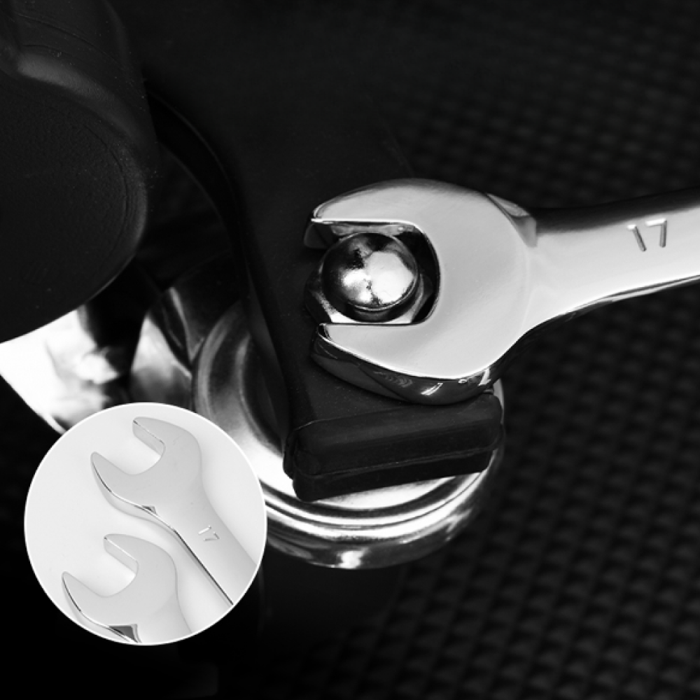 Ключ комбинированный Deli YS EDL34121, 21 мм, с трещоткой, 72 зуба - 3