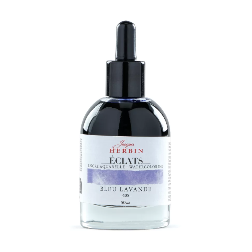 Чернила акварельные "Herbin. Eclats", лавандовый голубой, 50 мл.