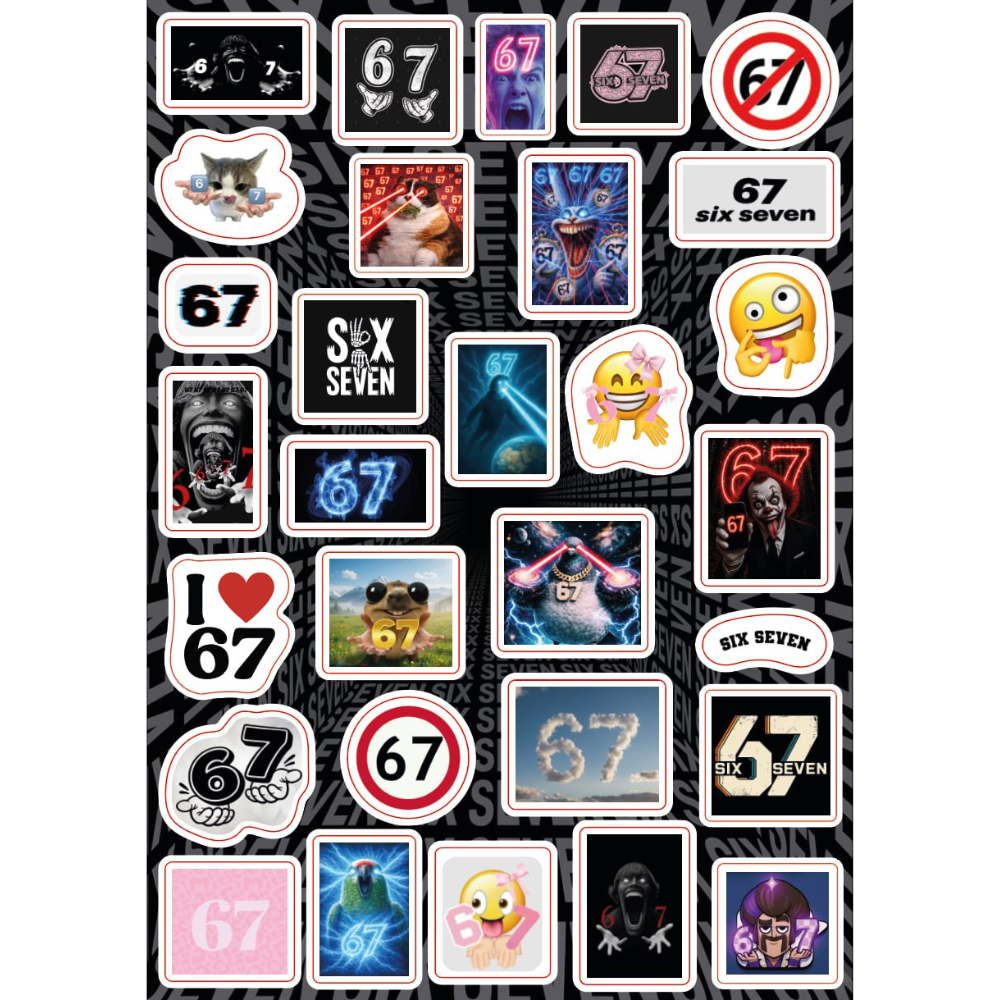 Стикерпак "67", A5