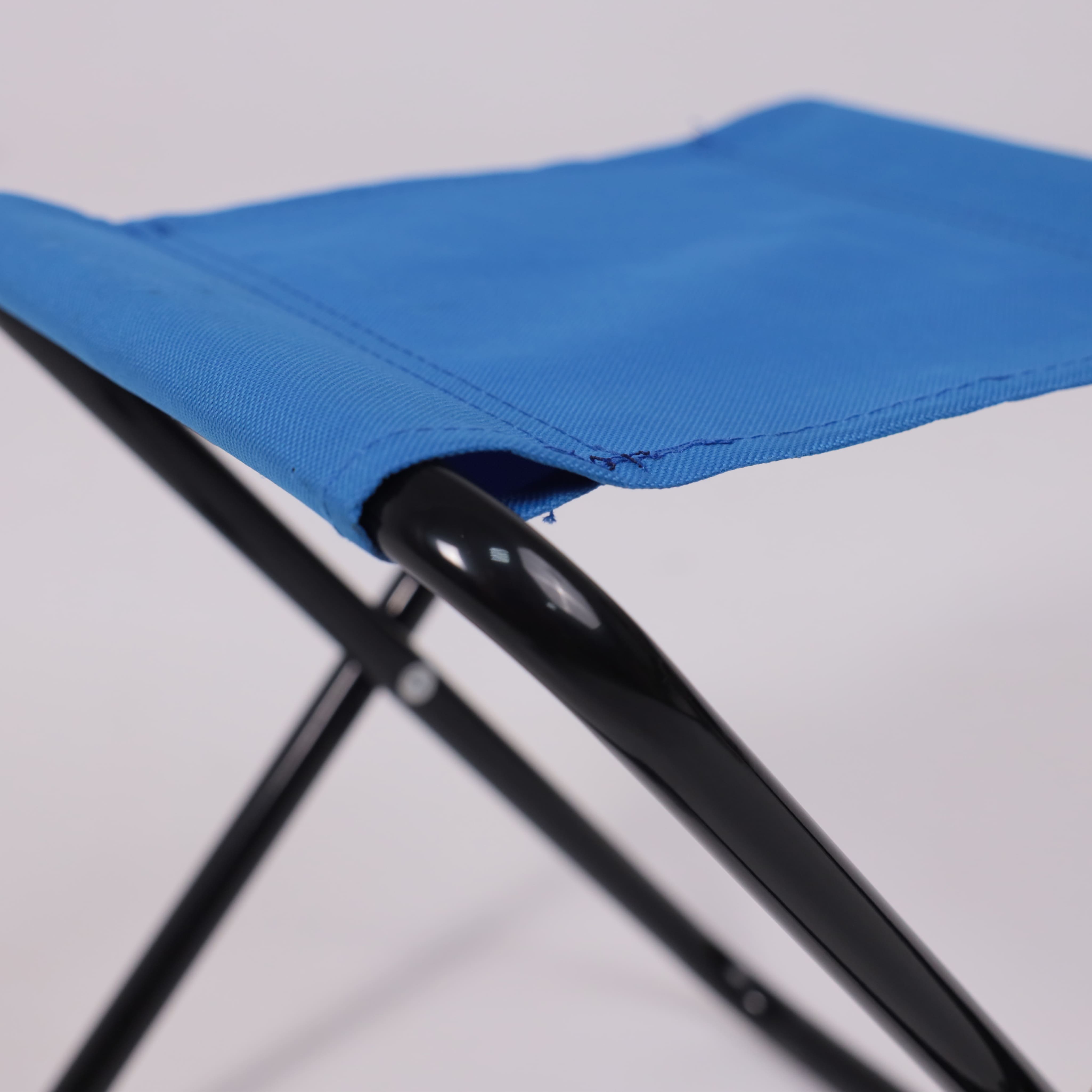 Табурет складной ANGLER, ткань, синий - 4