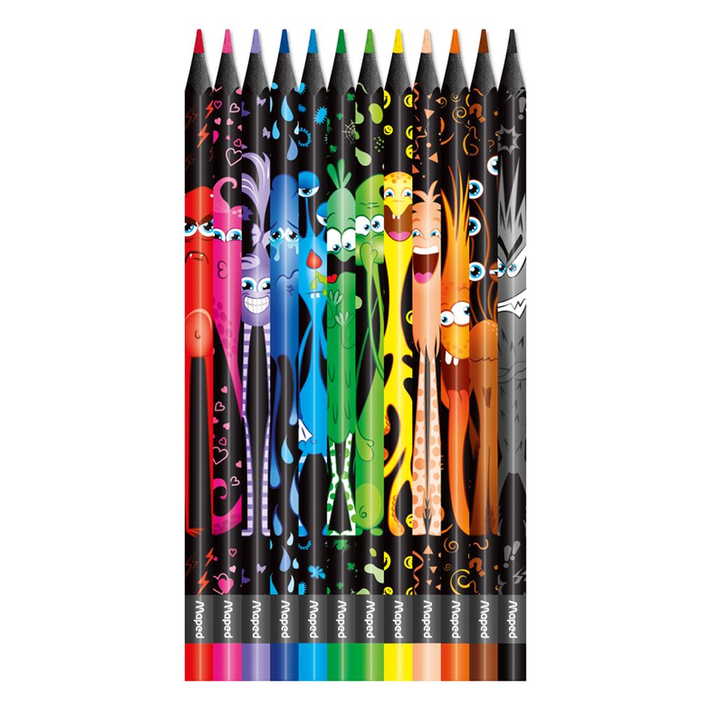 Цветные карандаши "Color' Peps Monster", 12 цветов, -30% - 2