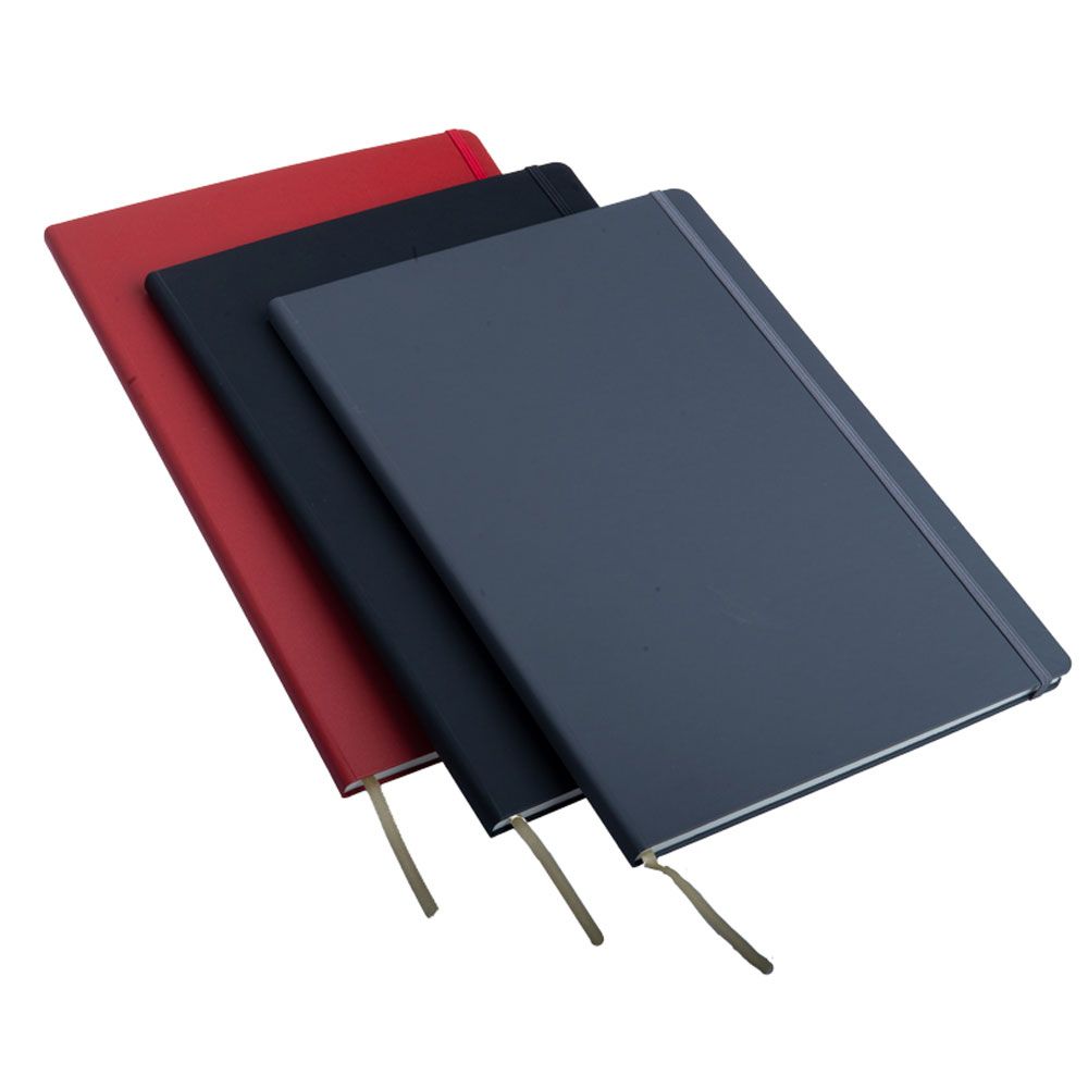 Блокнот "Matra" на резинке, А4, 88 листов, линейка, антрацит - 9