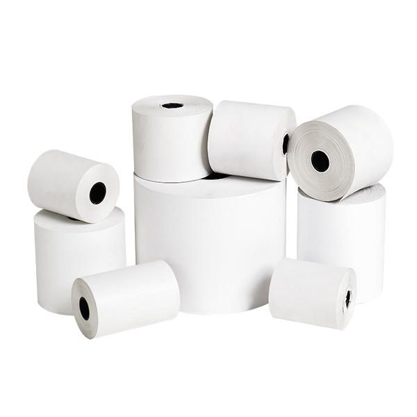 Чековая лента офсетная, 55-60 г/м2, 76x12x20 мм/мм/м