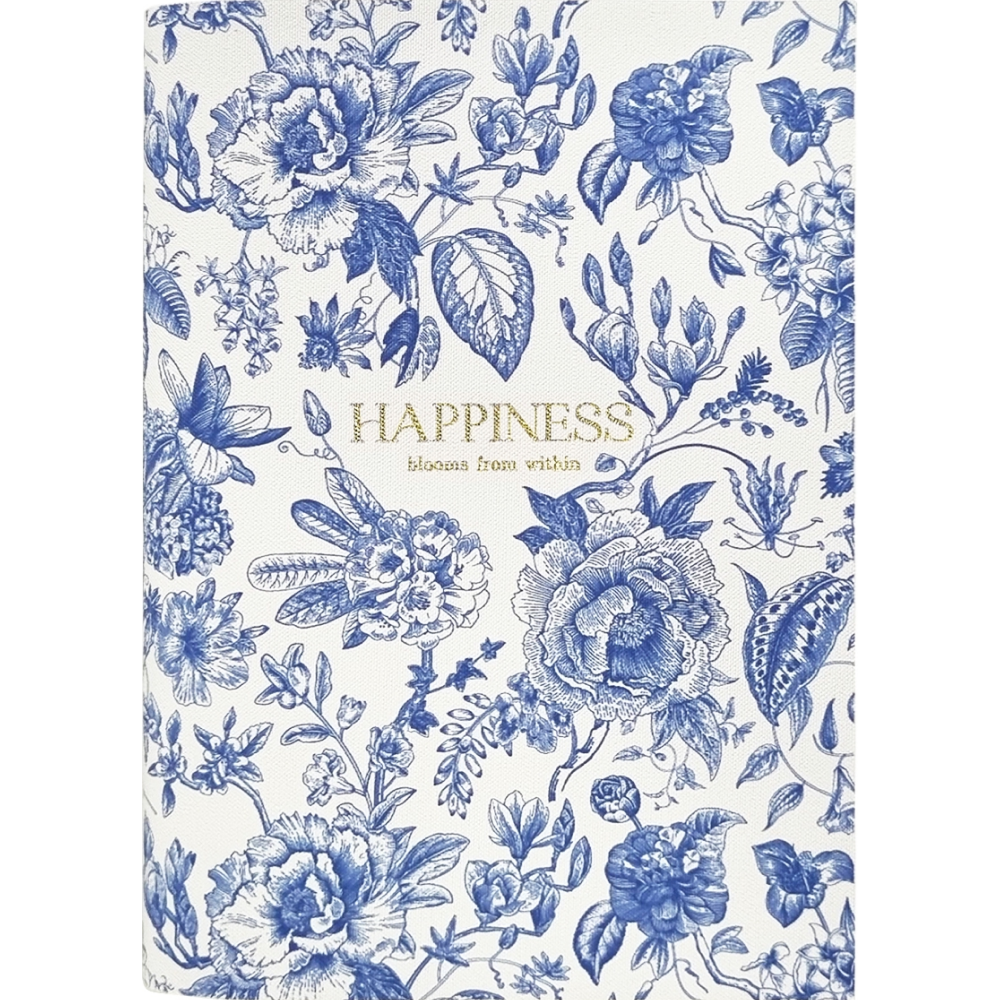 Ежедневник датированный "Happiness" на 2026 год, А5, 352 страницы, синий