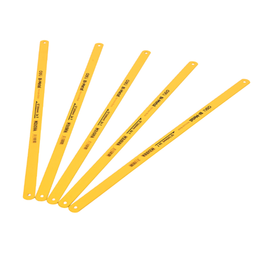 Лезвие по металлу Deli "EDL353805A", 5 шт, 300 мм, желтый