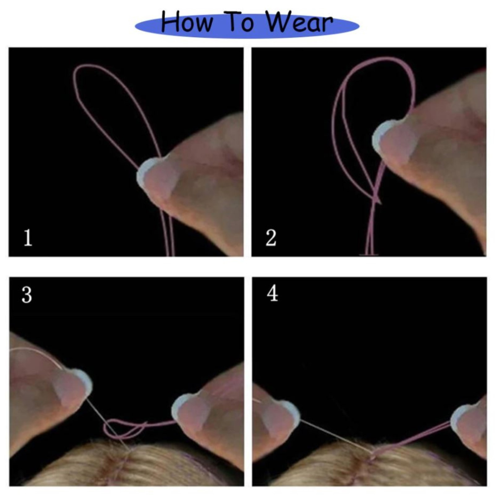 Декор для волос "Нити", 90 см, ассорти - 3