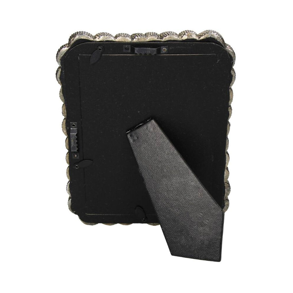 Фоторамка "Kal-4256", 14х19 см, полирезина, серебристый - 3